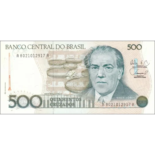 500 Cruzados - ND(1987) - P212d - B834d - Unc