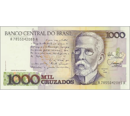 1000 Cruzados - 1988 - P213b - B835b - Unc