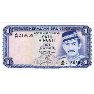 Brunei - 1 Dollar - 198.. Brunei - 1 Dollar - 198..