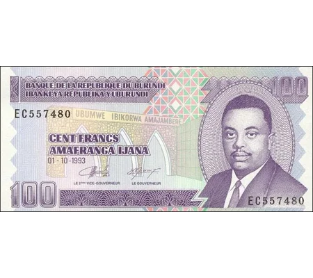 100 Francs - 1993 - P37a - B223 - Unc