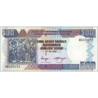 Burundi - 500 Francs - ..