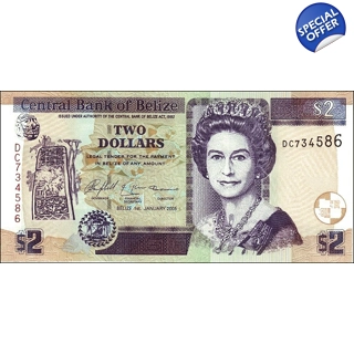 Belize - 2 Dollars - 20..