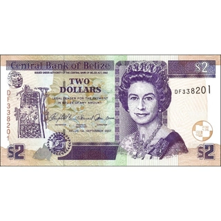 Belize - 2 Dollars - 20..