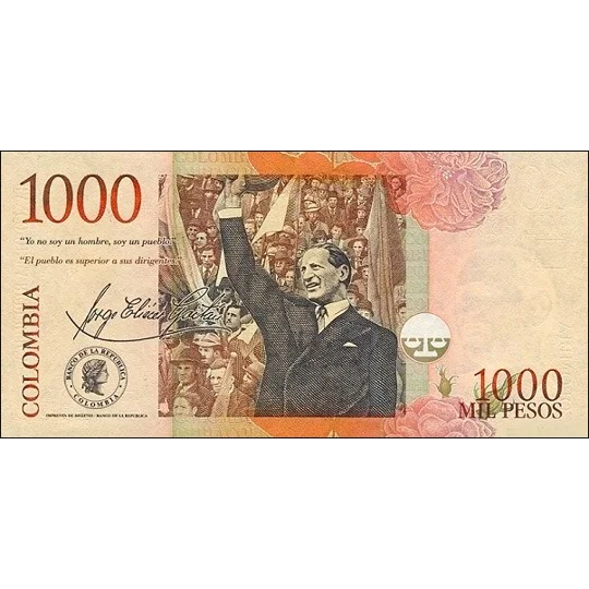 1000 Pesos - 2001 - P450a - B985a - Unc