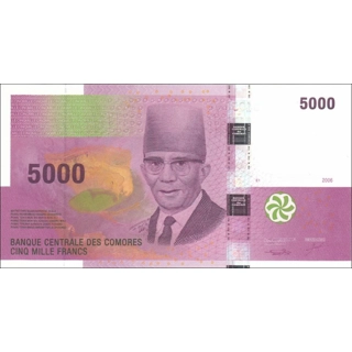 Comoros - 5000 francs -..