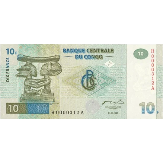 10 Francs - 1997 - P87B - B308c - Unc