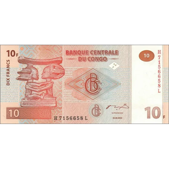 10 Francs - 2003 - P93A - B312b - Unc