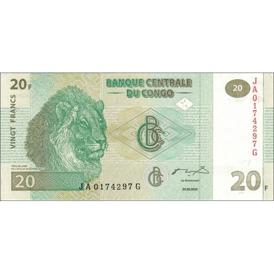 20 Francs - 2003 - P94 - B313a - Unc