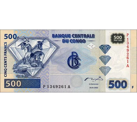 500 Francs - 2002 - P96b - B317a - Unc