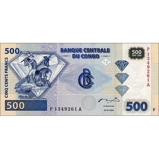 500 Francs - 2002 - P96b - B317a - Unc