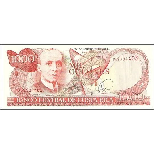 1000 Colones - 2004 - P264e - B546e - Unc