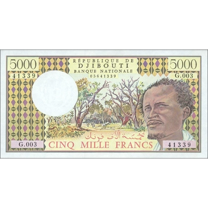 Djibouti - 5000 Francs - P38c - B103c