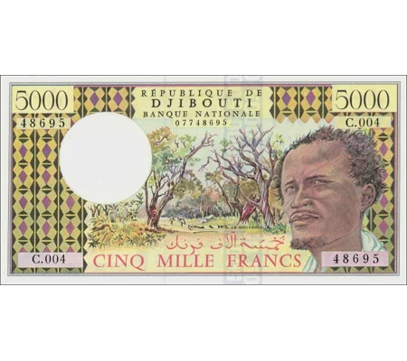 5000 Francs - P38d - B103d - Unc