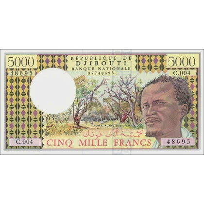 Djibouti - 5000 Francs - P38d - B103d