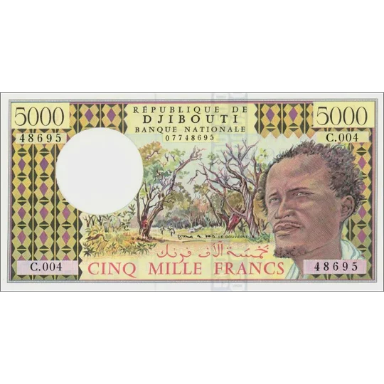5000 Francs - P38d - B103d - Unc