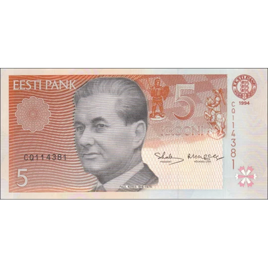 5 Krooni - 1994 - P76a - B219a - Unc