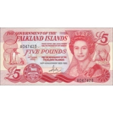 Falklands - 5 Pounds - P12 - 1983 - B2..