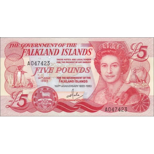 5 Pounds - 1983 - P12 - B217a - Unc