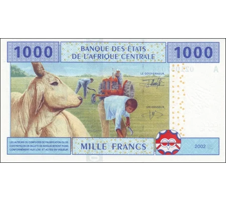 1000 francs - 2002 - P407Aa - B107Aa - Unc