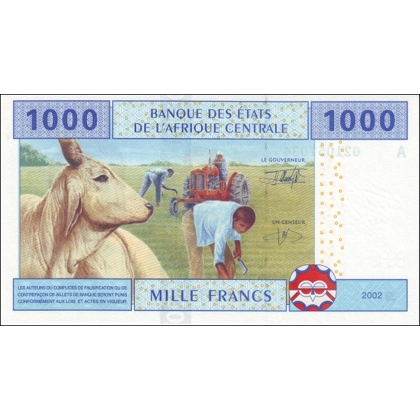 Gabon - 1000 francs - 2002 - P407Aa - B107Aa
