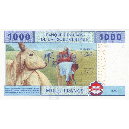 1000 francs - 2002 - P407Aa - B107Aa - Unc