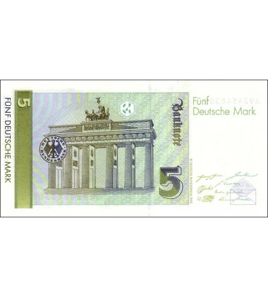 5 D.mark - 1991 - P37 - B222 - Unc