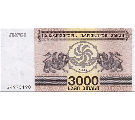 3000 Lari - 1993 - P45 - B221a - Unc