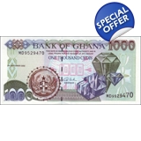 Ghana-1000 Cedis-2002 - P32h-B136a