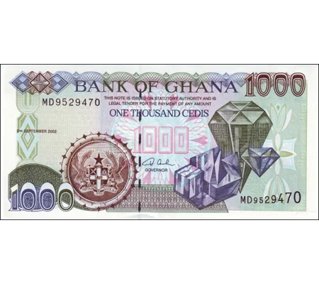 1000 Cedis - 2002 - P32h - B136a - Unc