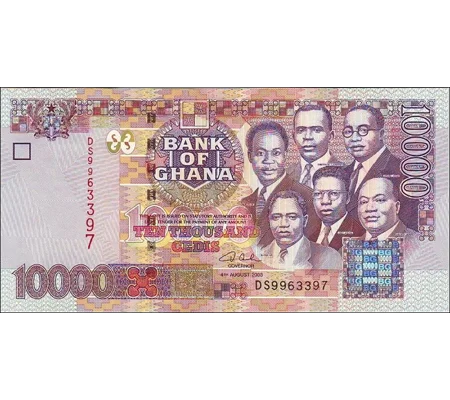 10.000 Cedis - 2003 - P35b - B143b - Unc