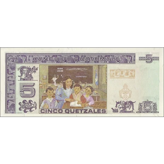 5 Quetzales - 2006 - P106b - B590b - Unc