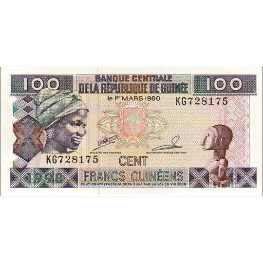100 Francs - 1998 - P35a2 - B324b - Unc