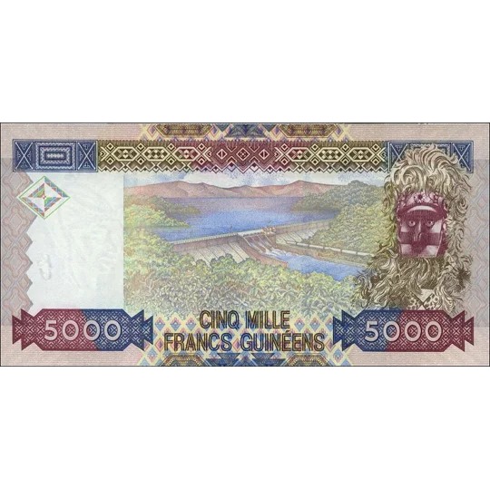5000 Francs - 2010 - P44 - B334a - Unc