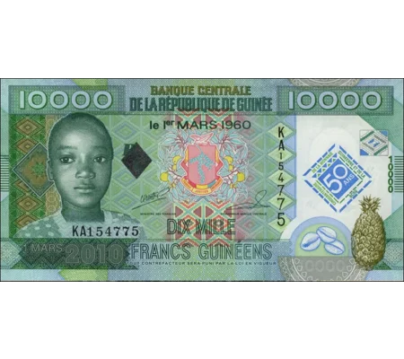 10.000 Francs - 2010 - P45 - B335a - Unc