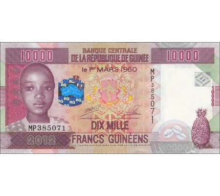 10.000 Francs - 2012 - P46 - B336a - Unc