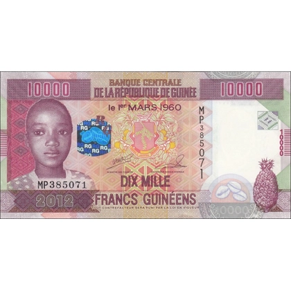 Guinea - P46a - 10.000 Francs - 2012
