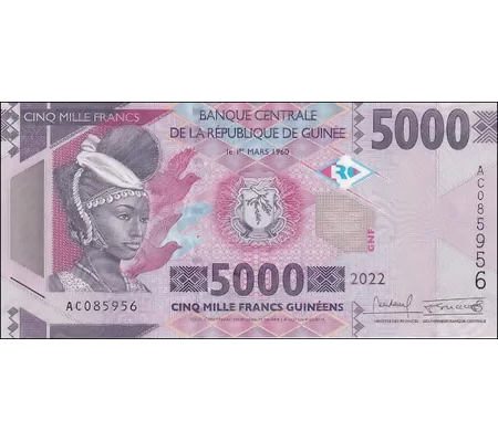 5000 francs - 2022 - W49d - B340d - Unc