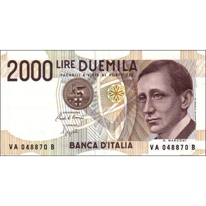 Italy - 2.000 Lire - 1990 - P115a - B466a