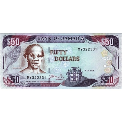 Jamaica - 50 Dollars - 2008 - P83c - B238