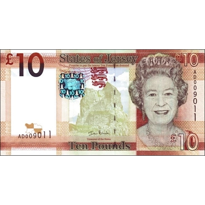 Jersey - 10 Pounds - 2010 - P34a - B129a