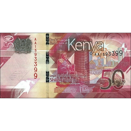 Kenya - 50 Shillings - 2019 - B144a - W52