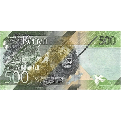 Kenya - 500 Shillings - 2019 - B147a - W55