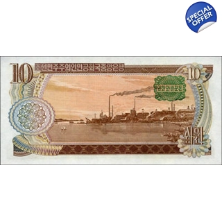 North Korea - 10 Won - .. North Korea - 10 Won - ..