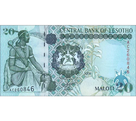 20 Maloti - 2009 - P16g - B219b- Unc