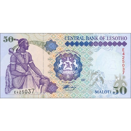 Lesotho - 50 Maloti - 1997 - P17b - B214b