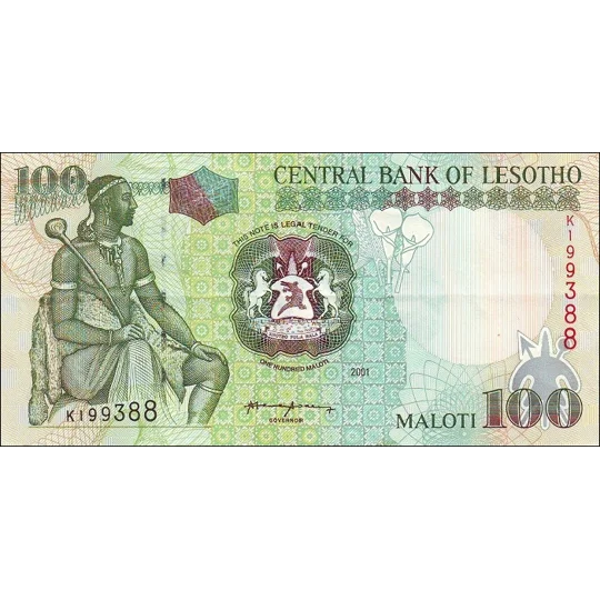 100 Maloti - 2001 - P19b - B216b - Unc