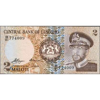 Lesotho - 2 Maloti - 1981 - P4a - B201a