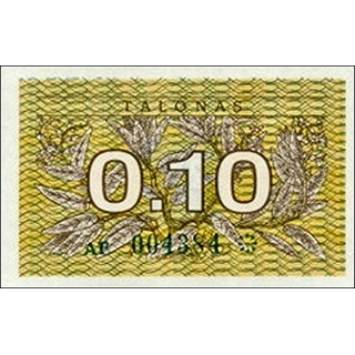 Lithuania - 0,10 Talona..