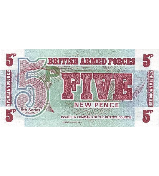 Military - M47 - 5 New Pence - ND(1972) - Unc