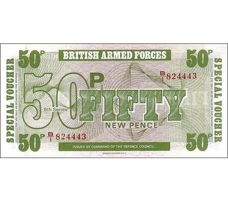 Military - M49 - 50 New Pence - ND(1972) - Unc